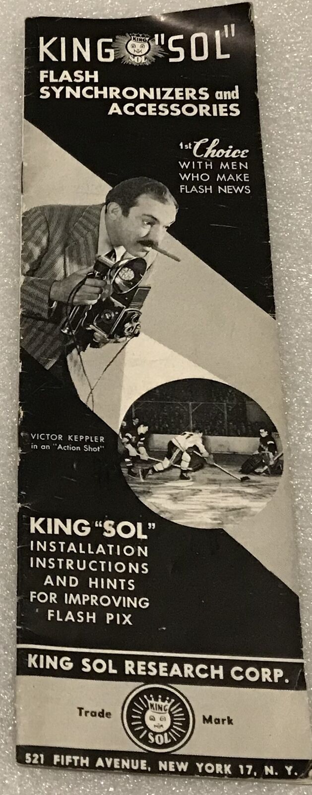 1940's "king Sol" Flash Synchronizers And Accessories Brochure
