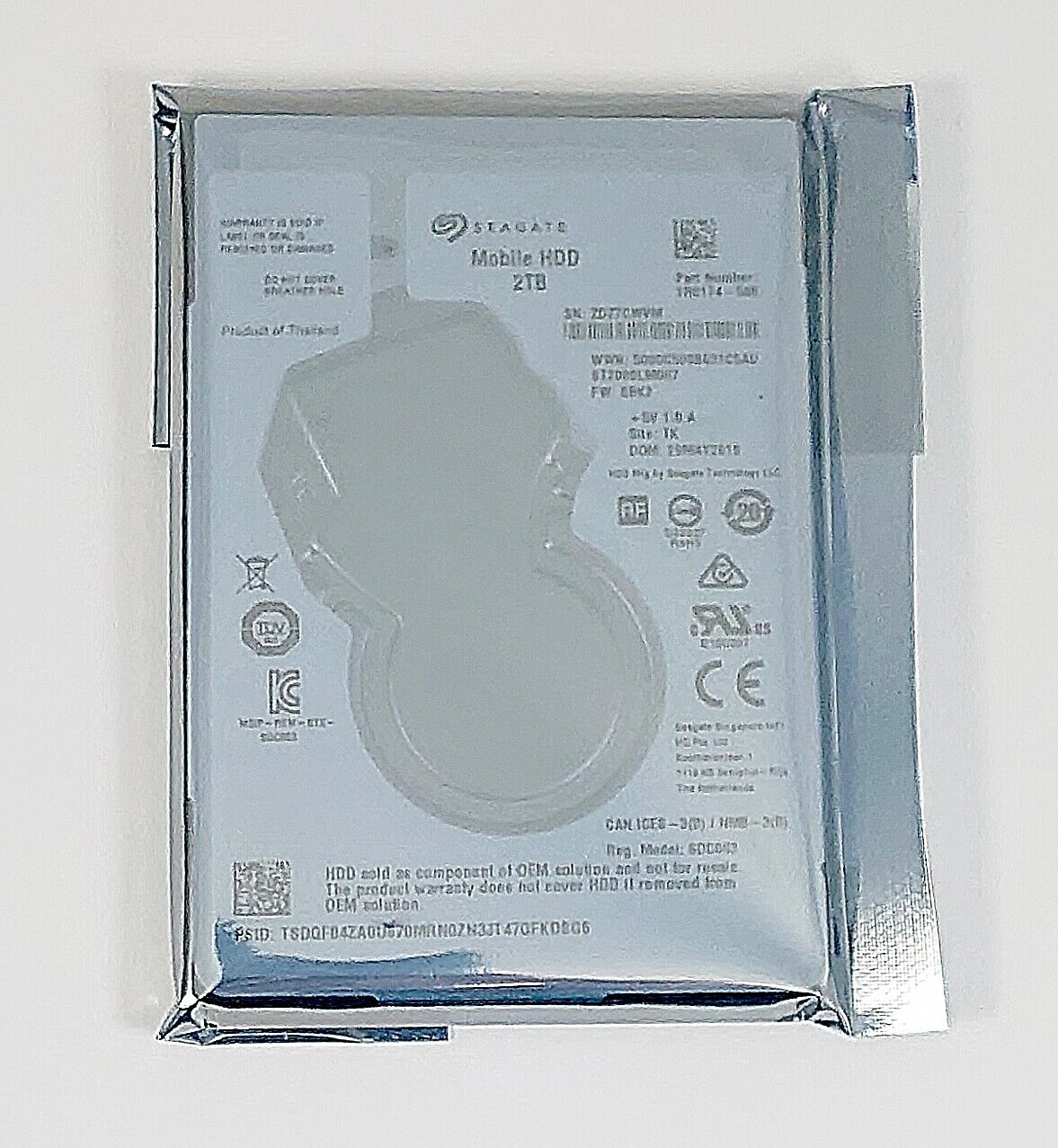Seagate Mobile St2000lm007 2 Tb 2.5" Sata 6gb/s Laptop Ps4  Hard Drive 7mm Oem