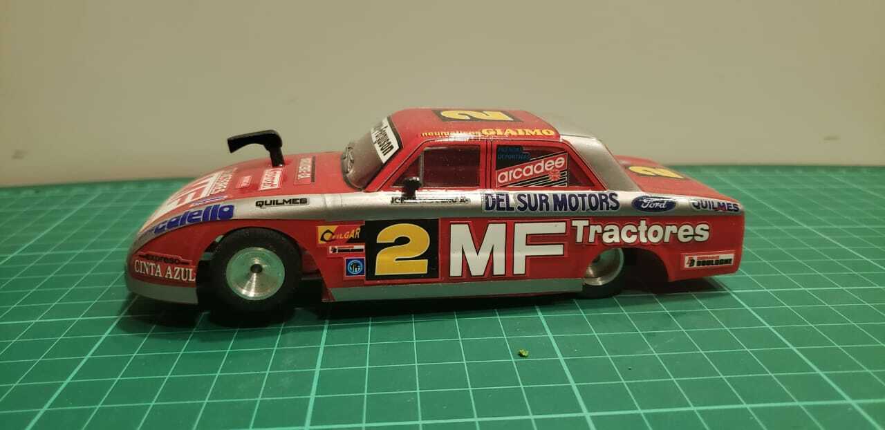Ford falcon race argentina scalextric metal chassis 1/32 made in argentina rare