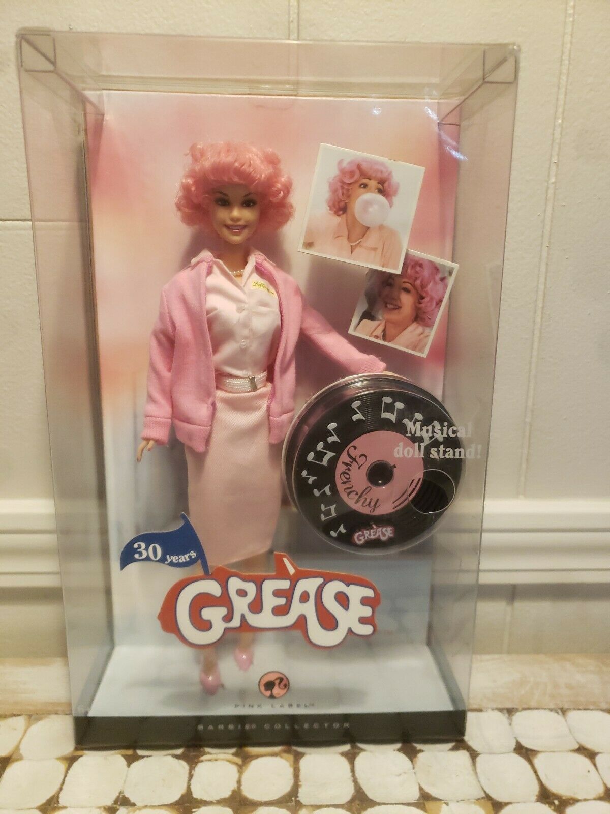 Barbie Pink Label Collector Series Grease 30 Years Frenchy Doll Unopened Box.