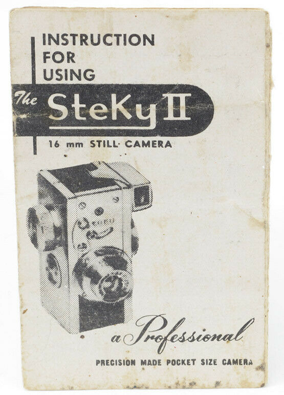 Vintage Original Steky II Miniature Instruction Manual -  in English