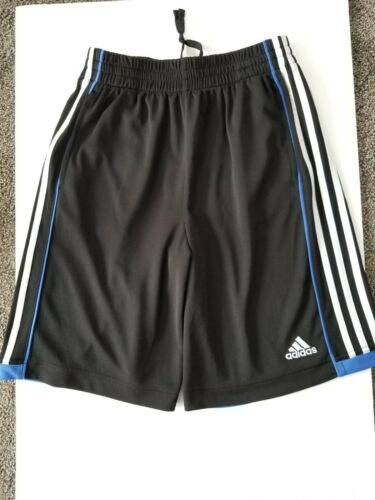 Adidas Black Basketball Shorts Youth Sz Large Unlined with Pockets *PreOwned*