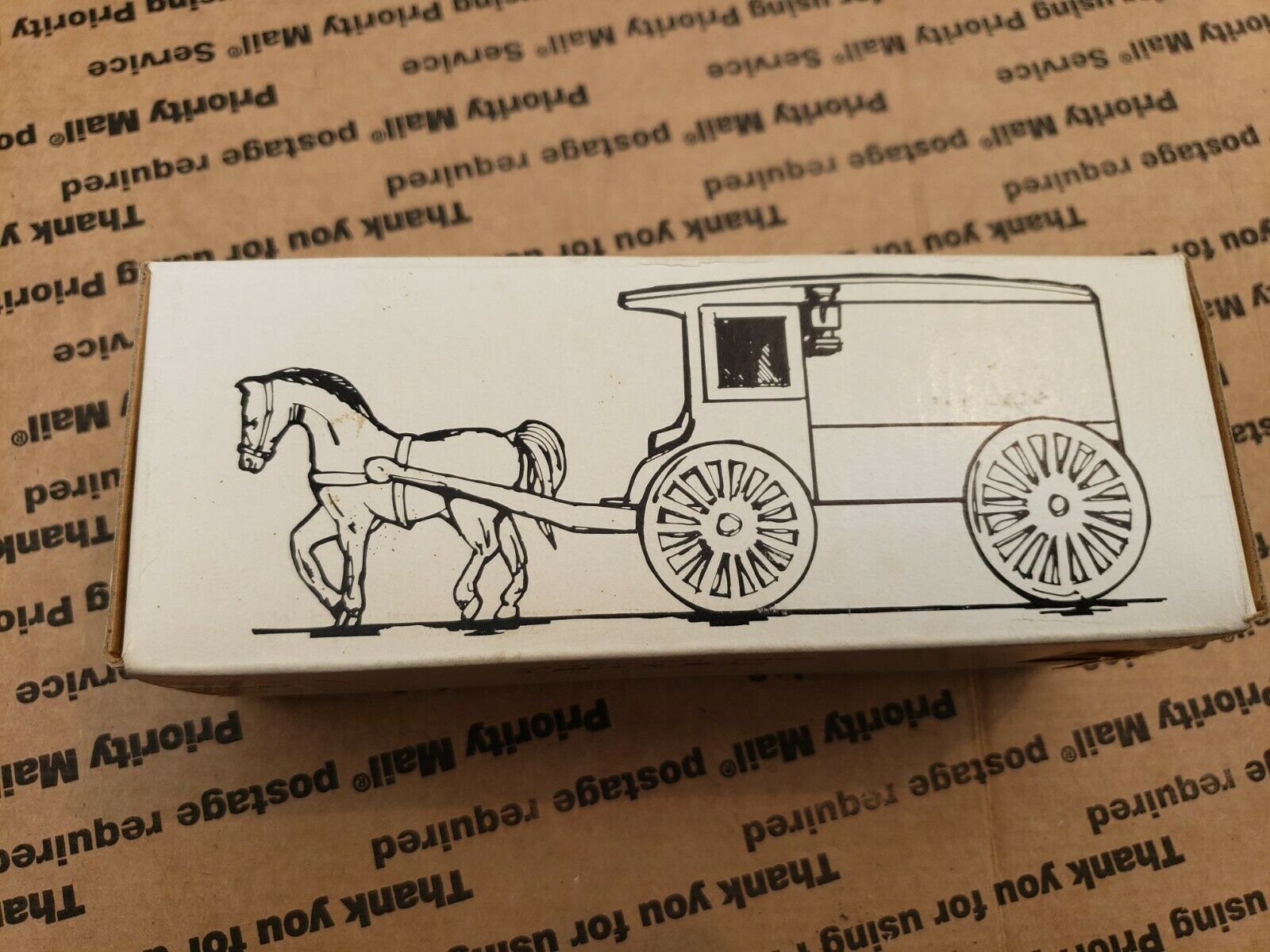Ertl Horse Drawn North Dakota Centennial Carriage Toy Bank No. 9045