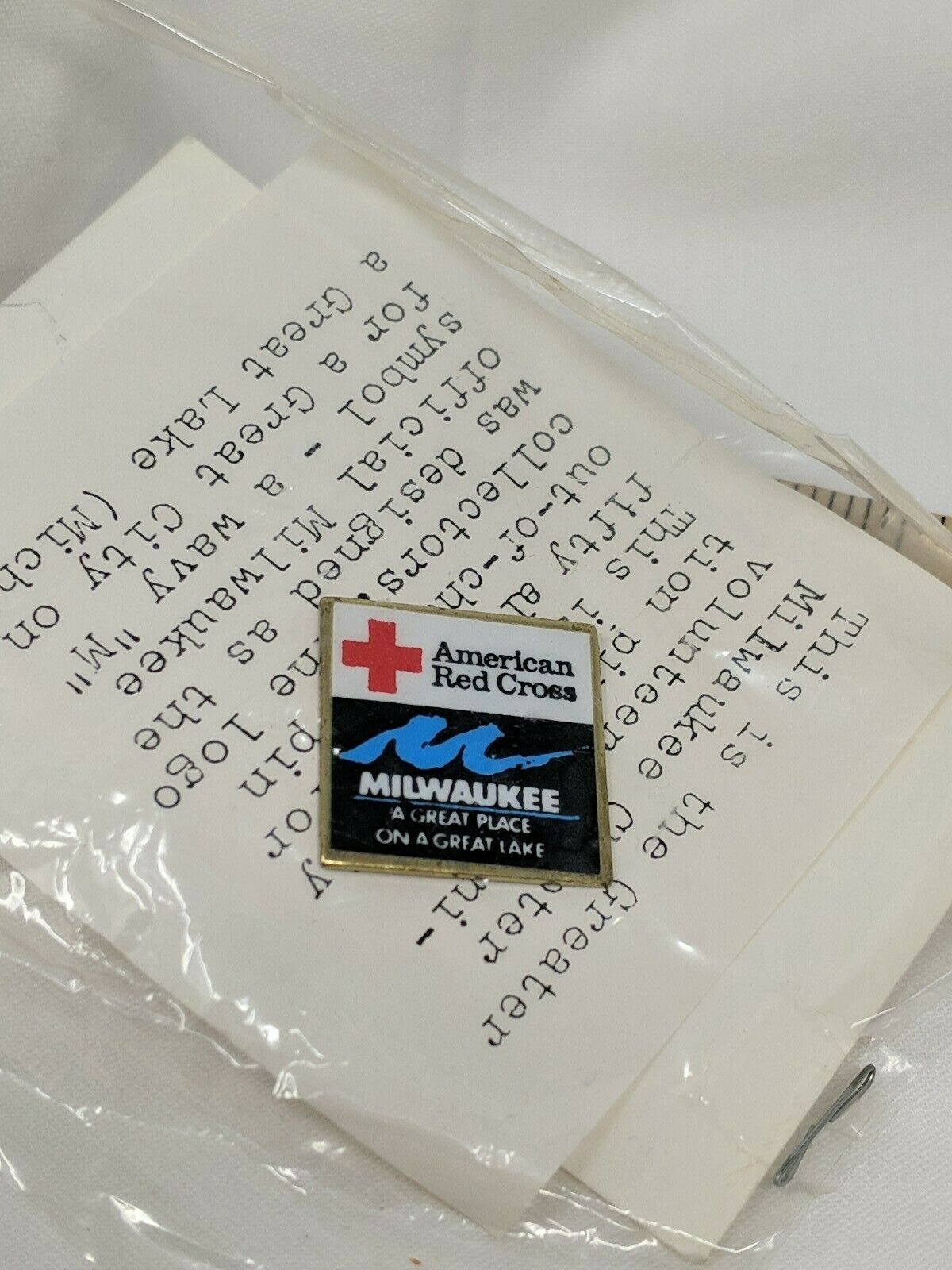 American Red Cross Arc Milwaukee A Great Place On A Great Lake Chapter Pin
