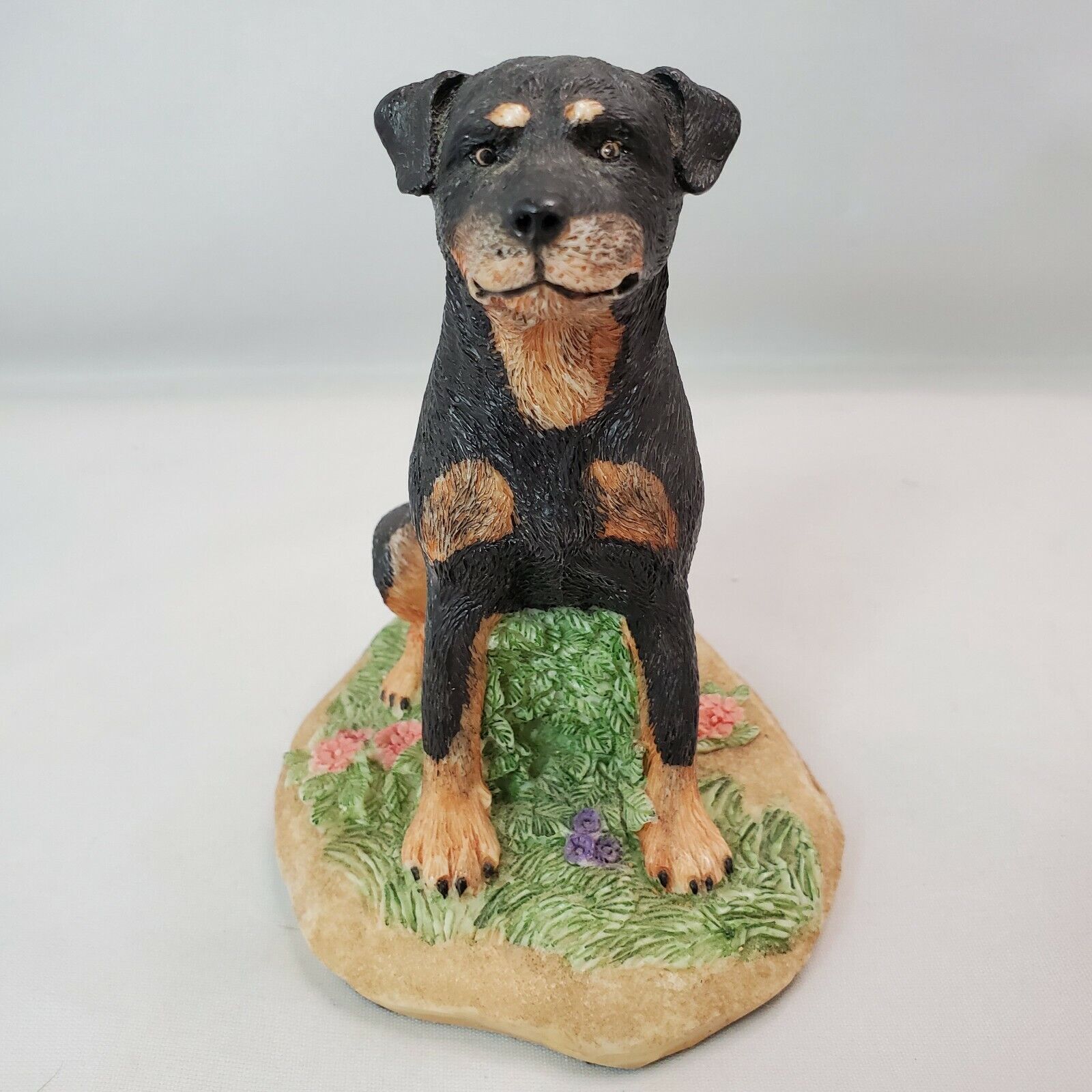 Vintage Charmstone Rottweiler Earl Sherman Maru-art Studios Resin Figurine