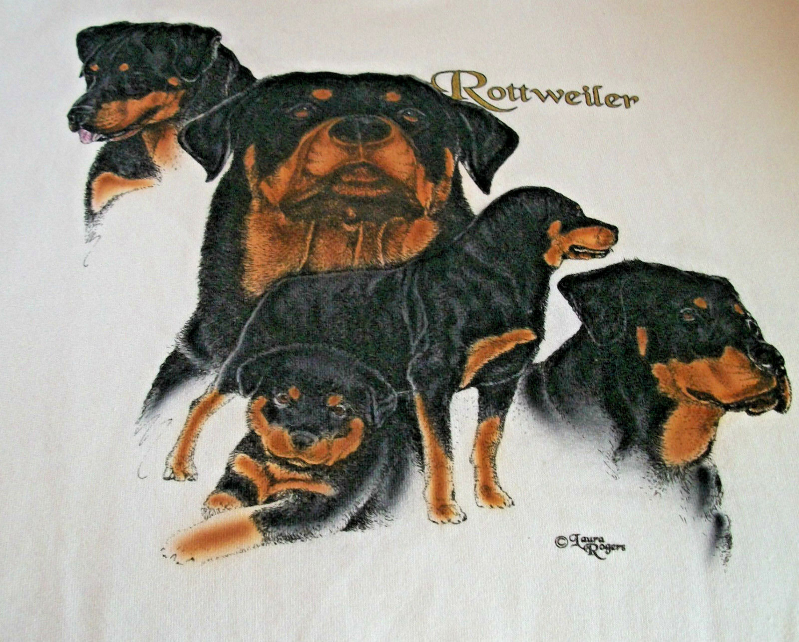 Rottweiler T-shirt #2 " Natural " Sm ( 34 ~ 36 )