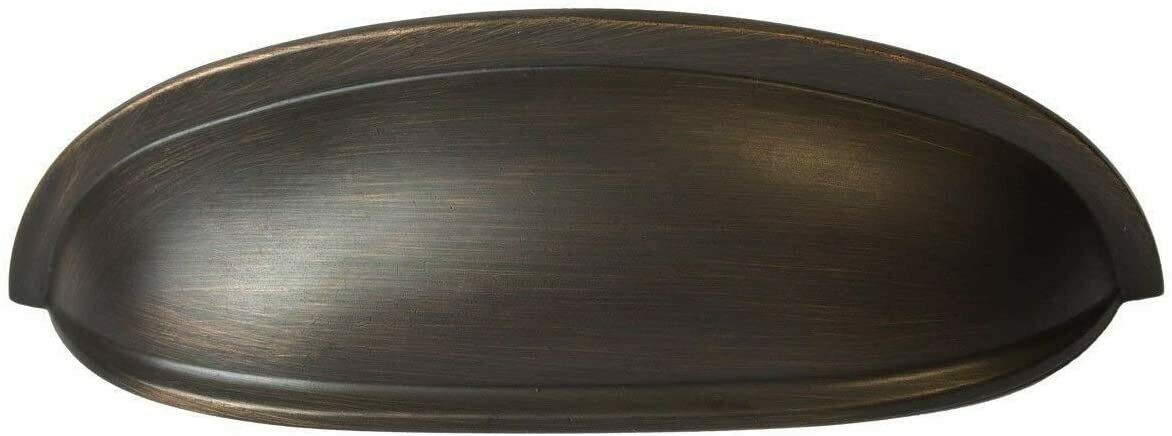 Cabinet Hardware Bin Cup Drawer Handle Pulls, Oil Rubbed Bronze