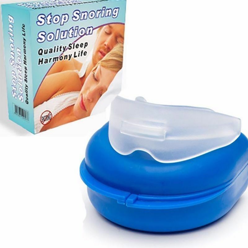 NEW Stop Snoring Mouthpiece Apnea Aid MouthGuard Sleep Bruxism Snore Guard Grind