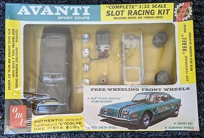 Amt Vintage 1/32nd Scale Nos Avanti  Slot Car Racing Kit 1960's Toy Mint In Box