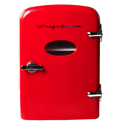 Frigidaire 6-can Mini Retro Beverage Fridge - Red Efmis121-red