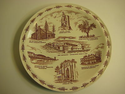 Vernon Kilns City Of Vancouver, Washington Souvenir Plate, 10 1/4" Diameter