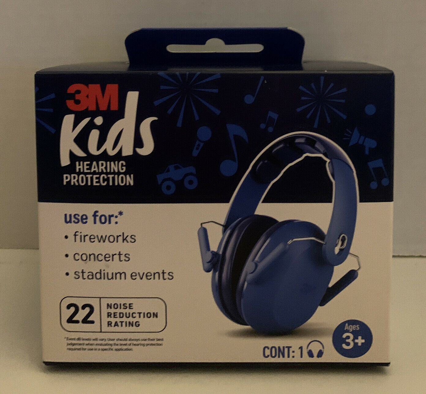 NEW 3M Kids 22 dB Noise Reduction Premium Hearing Protection Ear Muffs Ages 3+
