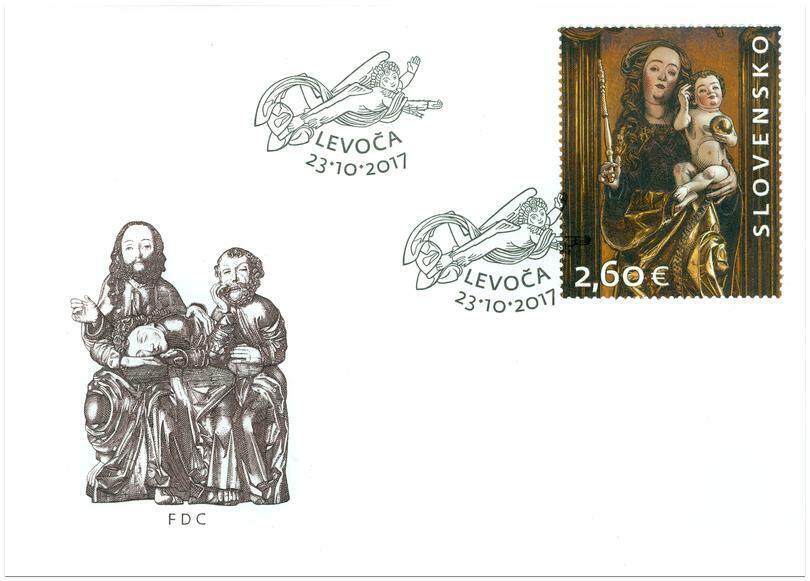 SLOVAKIA/2017, (FDC) ART: St. James Altar in the Church of St. James, MNH