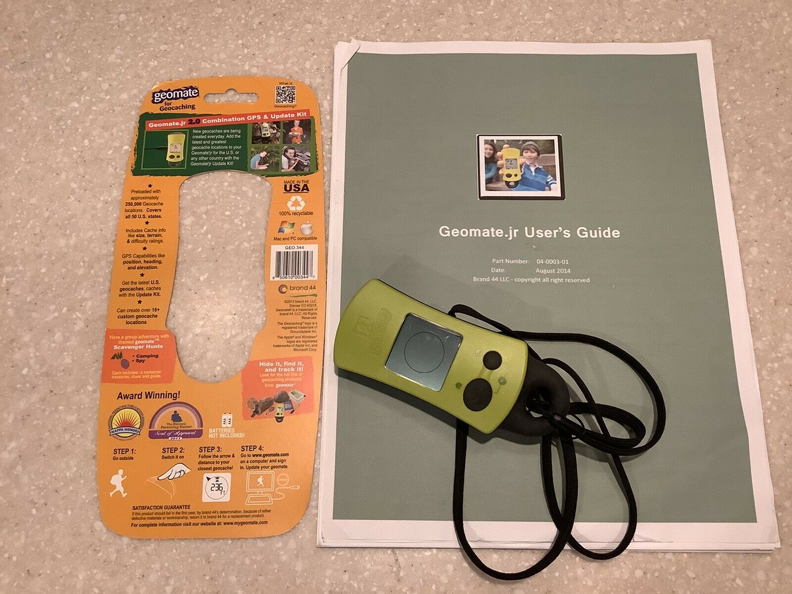 Geomate Jr. 2.0 Combination Gps And Update Kit Geo .344 Geocaching Preloaded