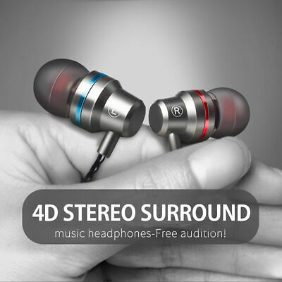 3.5mm Hifi Super Bass Headset In-ear Earphone Stereo Earbuds Headphone Wired Mic