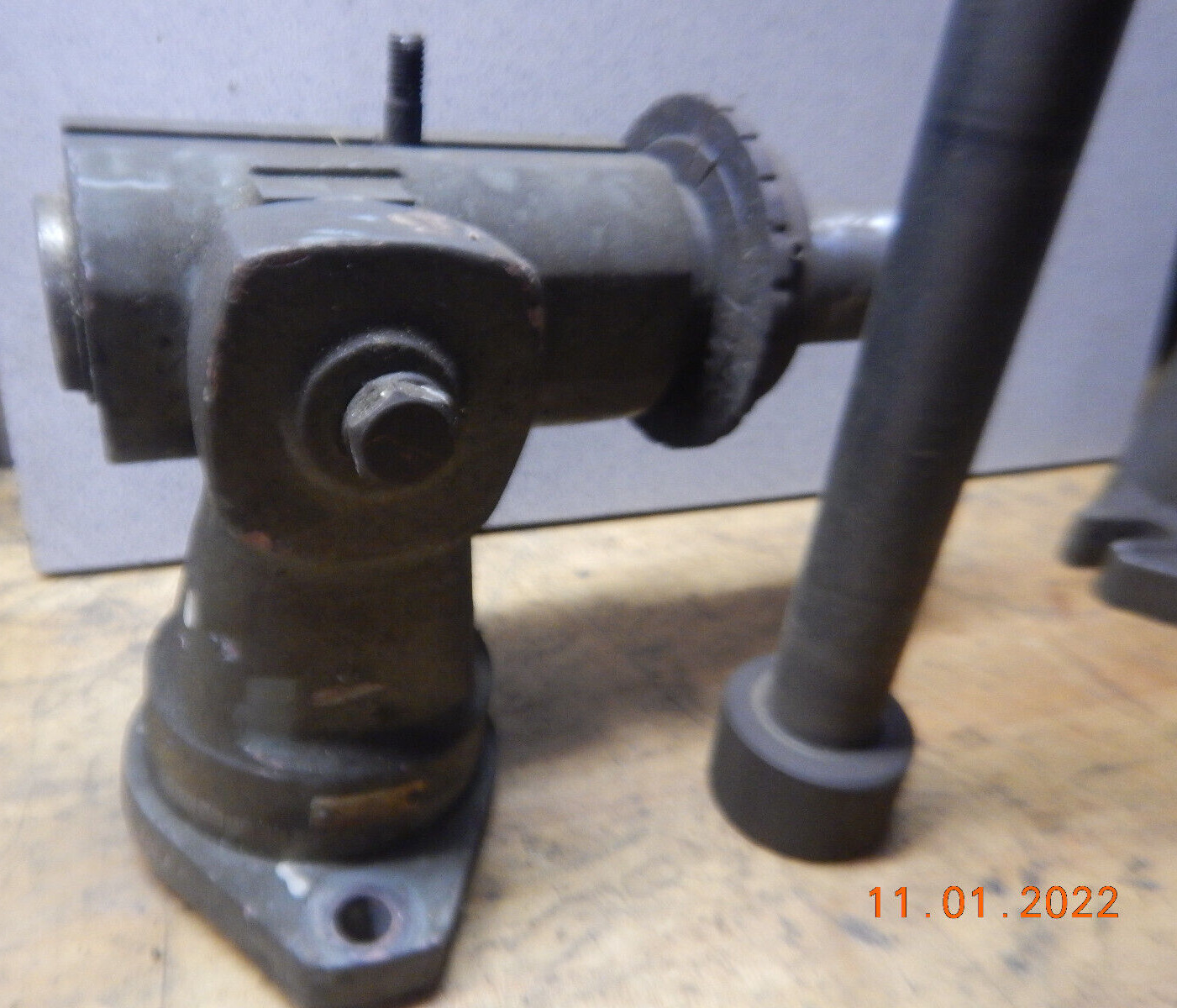 Older 5c Collet Fixture With Swivel Base And Draw-bar Machinist Jig Fixture