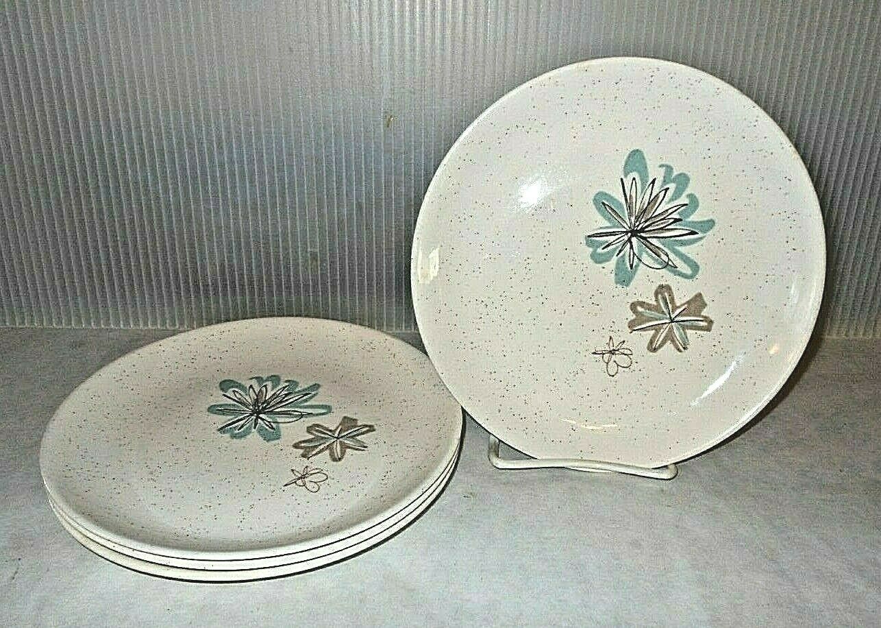 Mid Century Vintage Vernon Young In Heart Salad Plate Set of 4 7.5