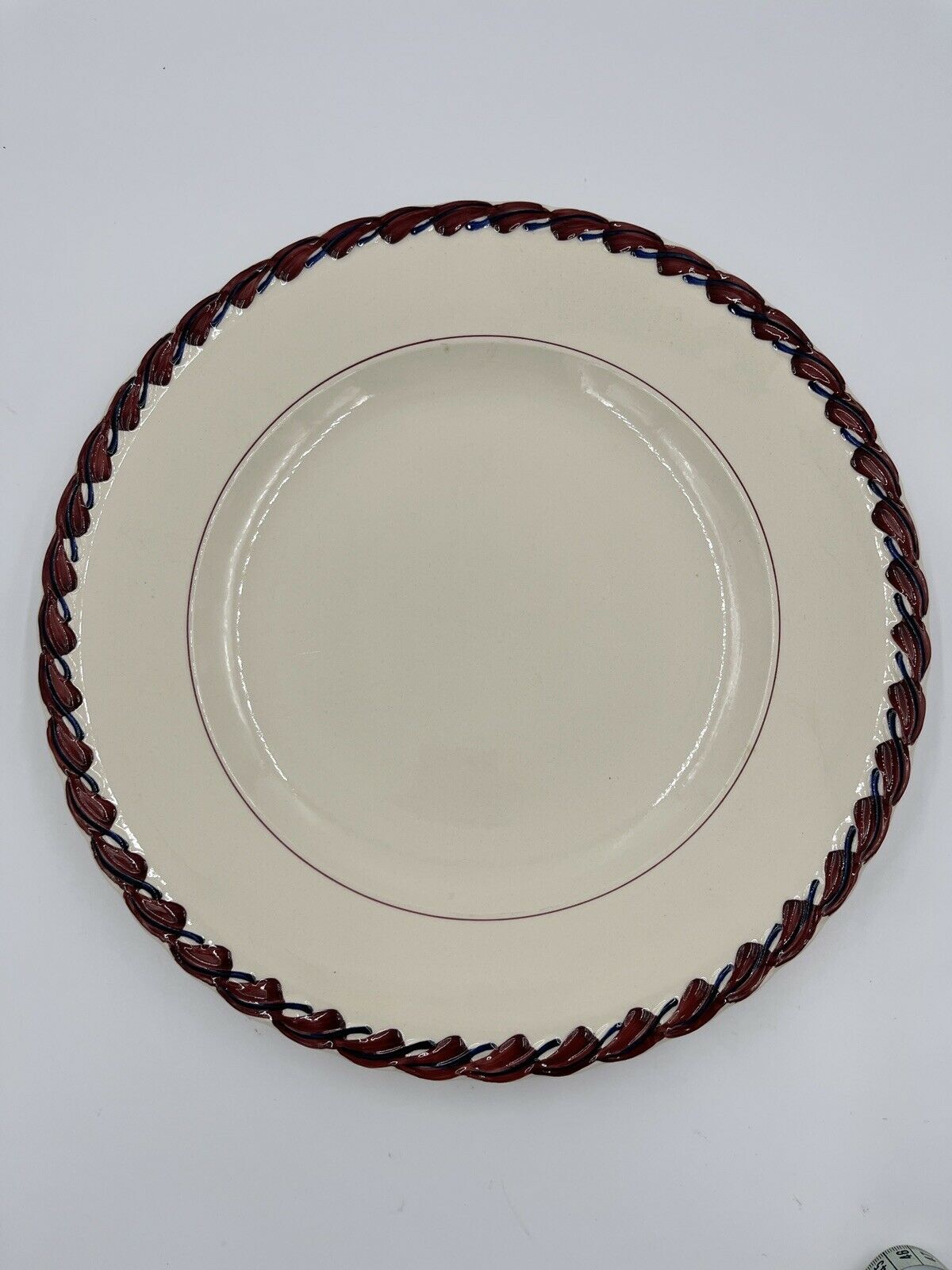 Vintage Vernon Kilns Monterey Hand Painted Round Plate Serving Platter Plate 14”