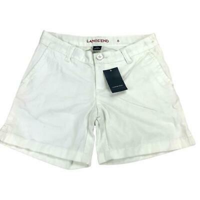 Lands End Kids Small Size 6 Shorts White 001f