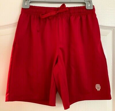 Boy's Piqidig Red Quick Dry Athletic Shorts M