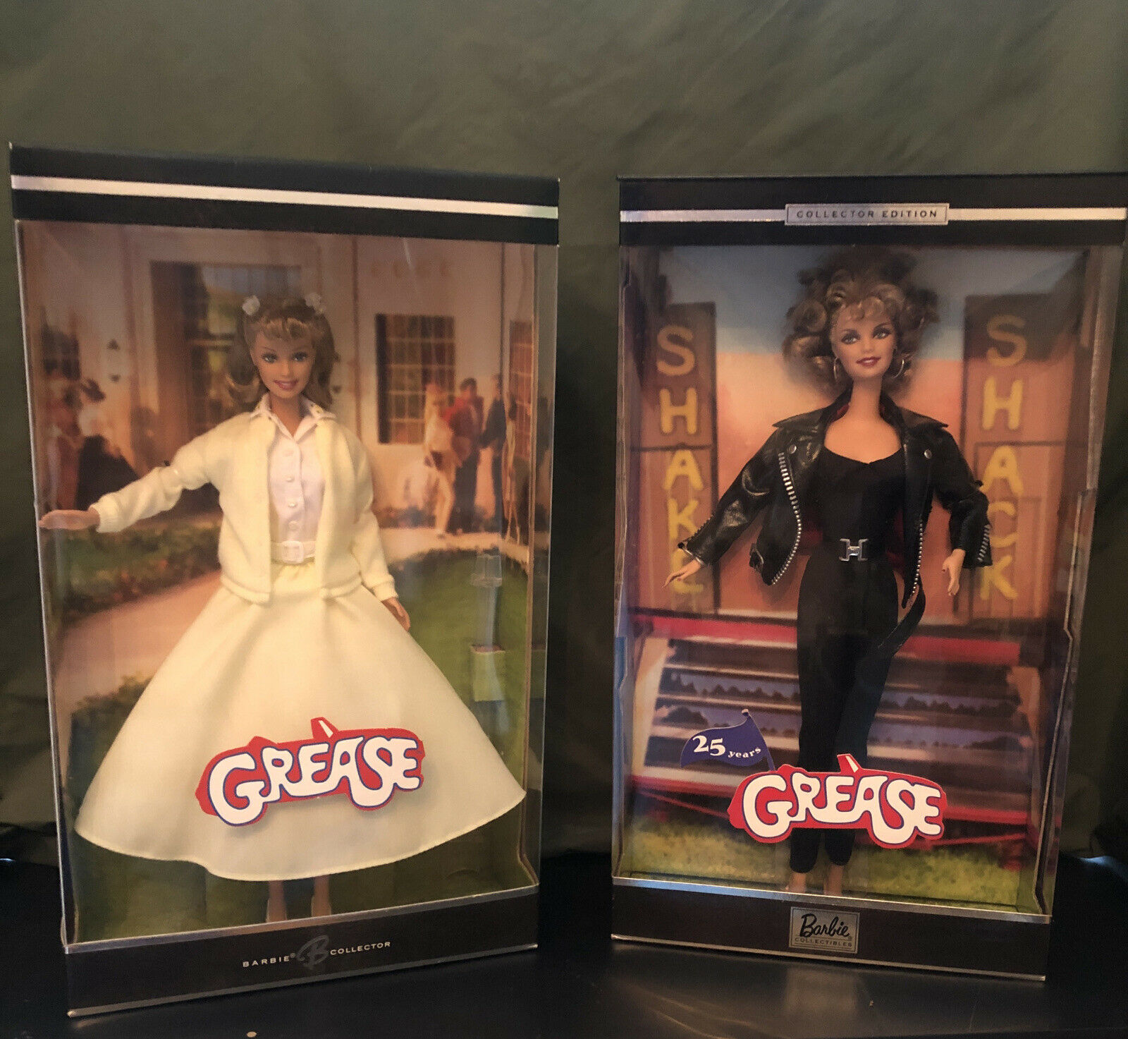 Barbie as Sandy In Grease!  Two Dolls. NRFB