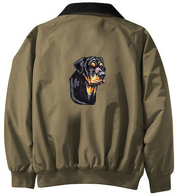 Rottweiler Embroidered Jacket - Jacket Back - Sizes XS thru XL