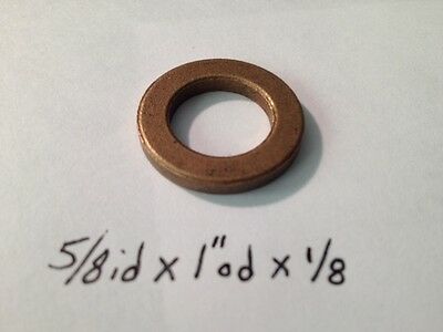 Oilite Thrust Washer 5/8 Id X 1 Od X 1/8 Bushing Brass Spacer Bearing Bronze T22