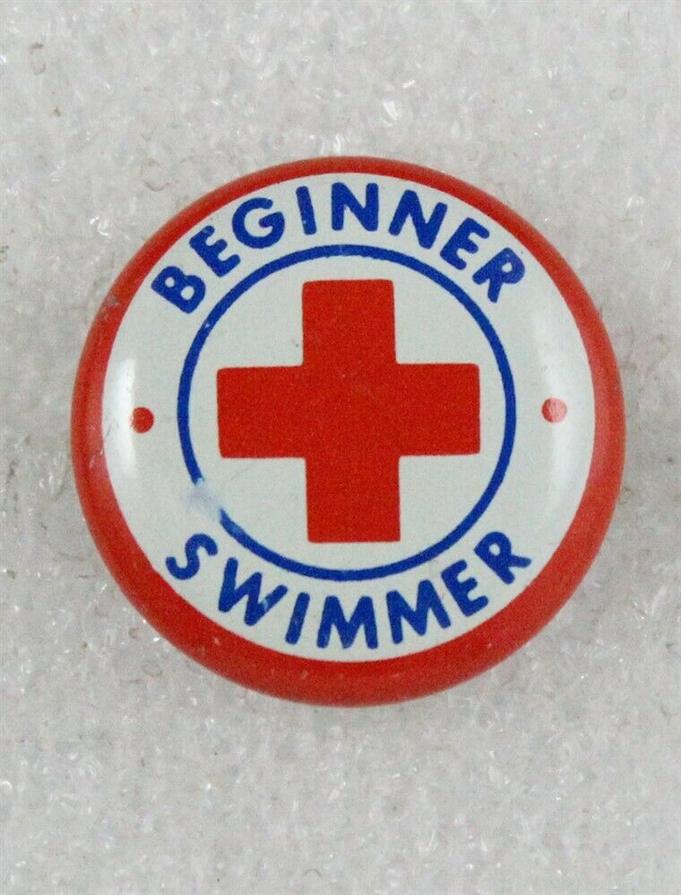 Red Cross: Beginner Swimmer, c.1960 campaign button