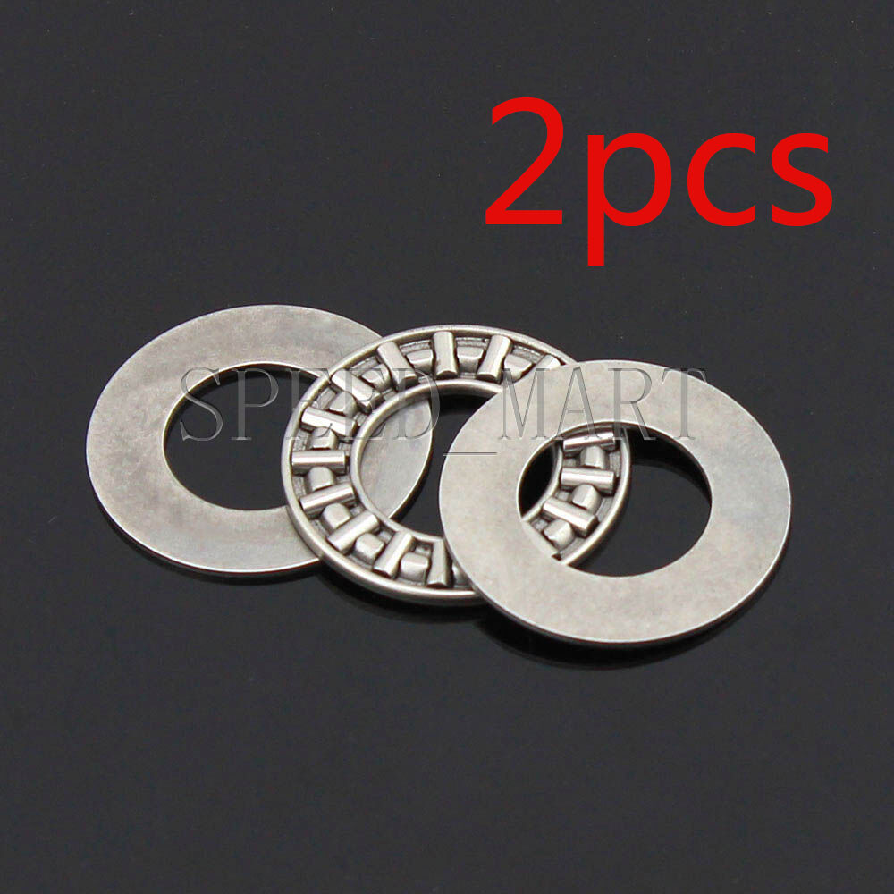 2 Pcs Axk1226 Thrust Needle Roller Bearing With Two Washers 12mm X 26mm X 2mm