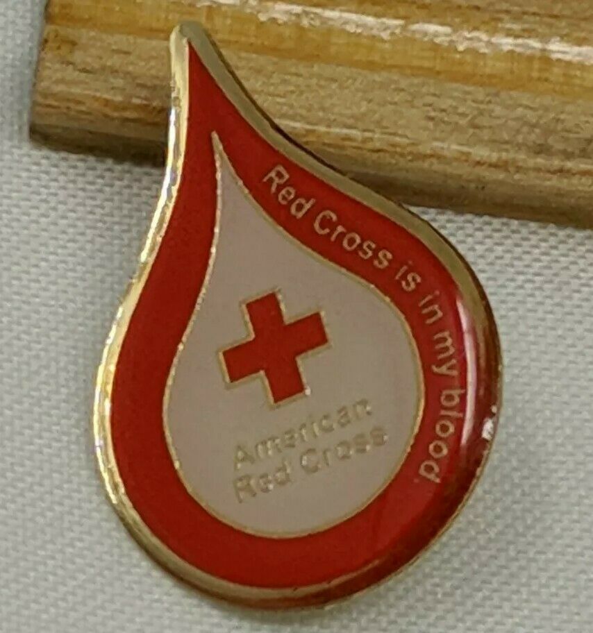American Red Cross Arc Pin Red Cross Is In My Blood Bin 7/31