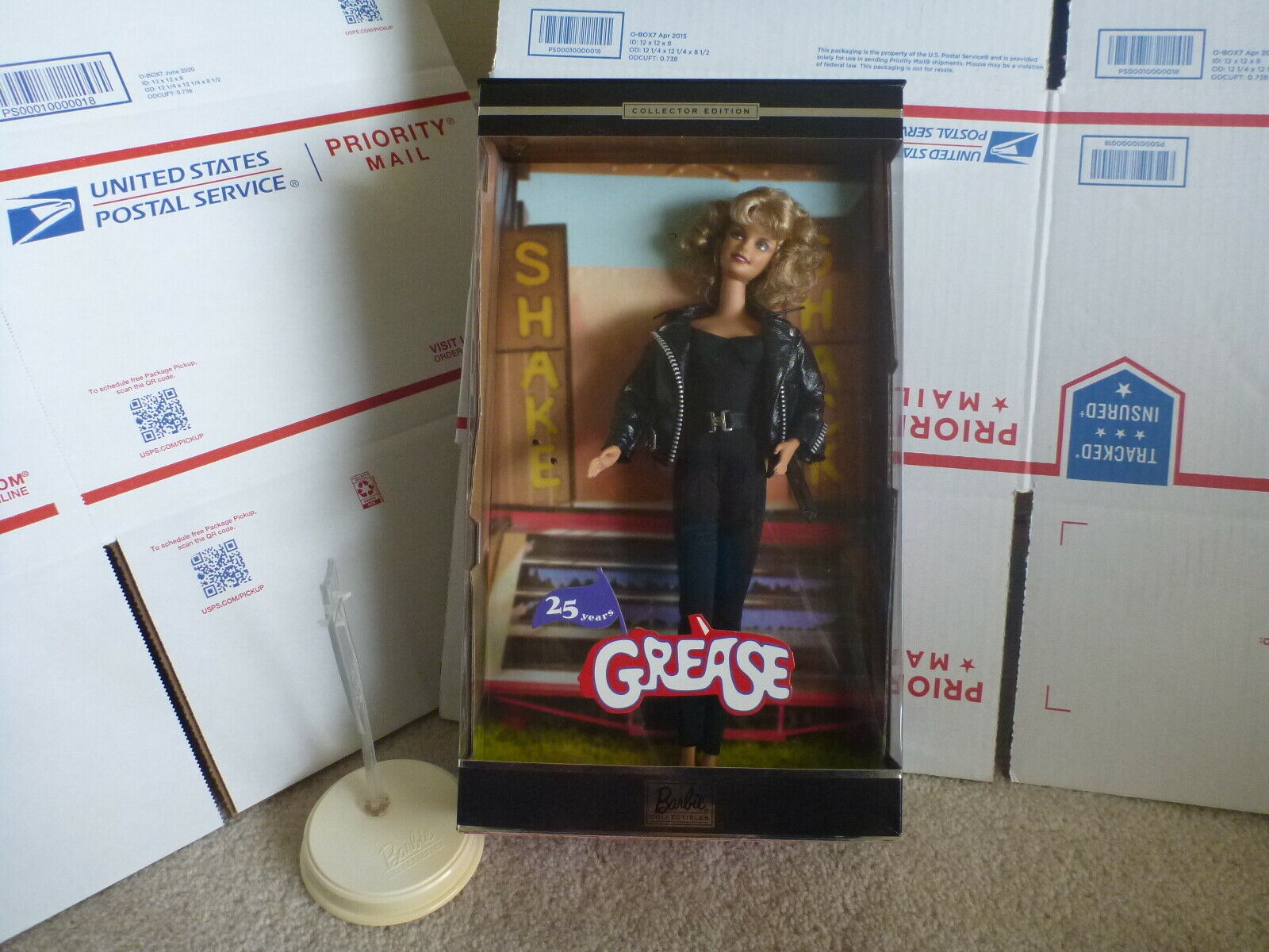 2003 Grease Sandy Barbie Doll. Collector Edition 25 Years Excellent