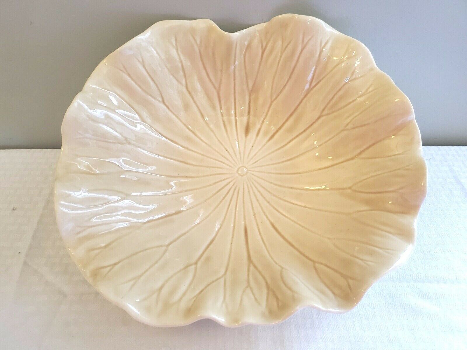 Large Metlox Poppytrail Lotus Beige Cream Salad Serving Bowl 15 1/2"