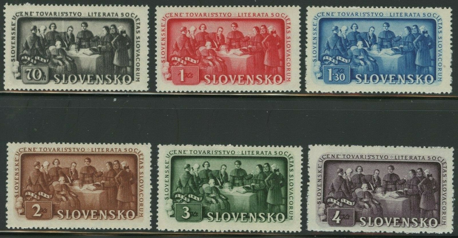 1942/43 Slovakia Stamps. Sc#77-82 (a25)  & #93-94a (a31,a32,a36) Mnh, Lh