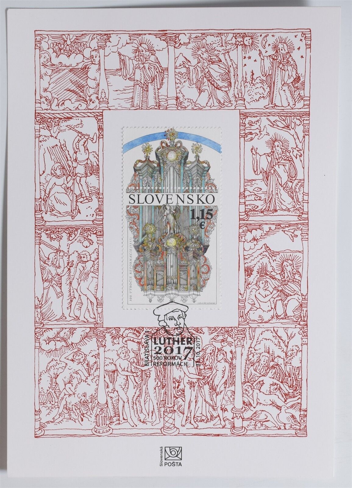 Mayfairstamps Slovakia 2017 Martin Luther Philatelic Souvenir Card Wwx_9367